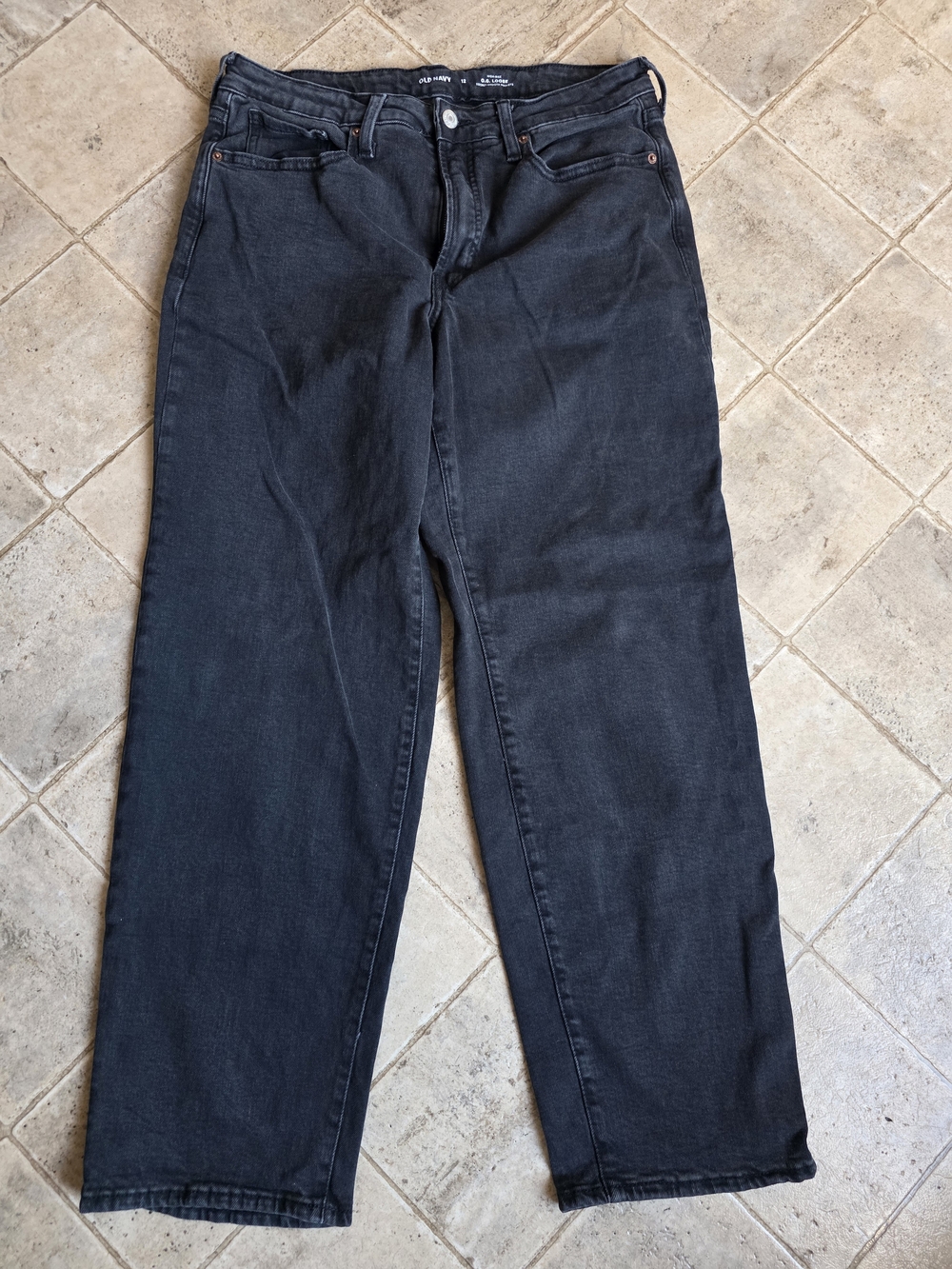 Old Navy Women's Wide Leg Jeans- Size 12 High Rise